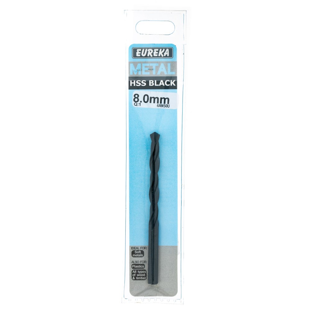Black HSS Drill 8.0mm x Q:1
