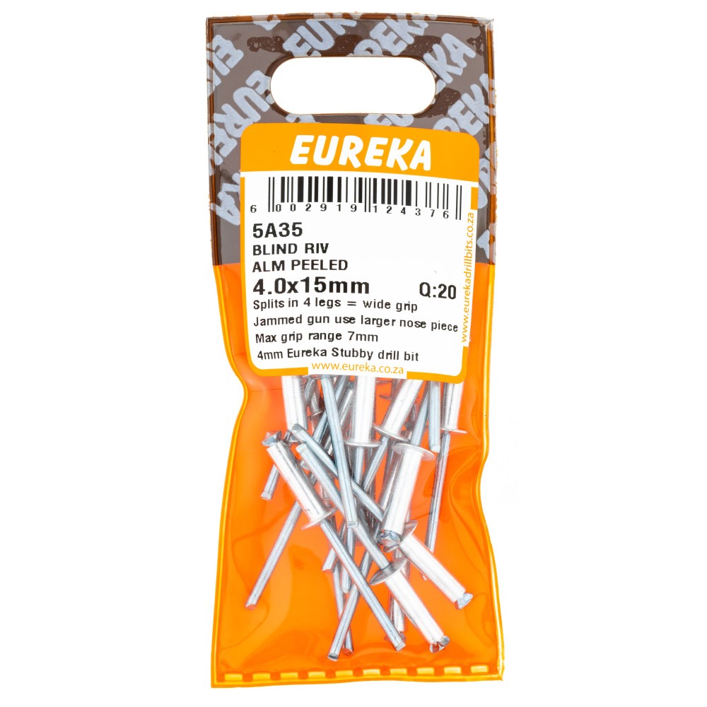 Rivet Peeled 4.0x15mm x Q:20