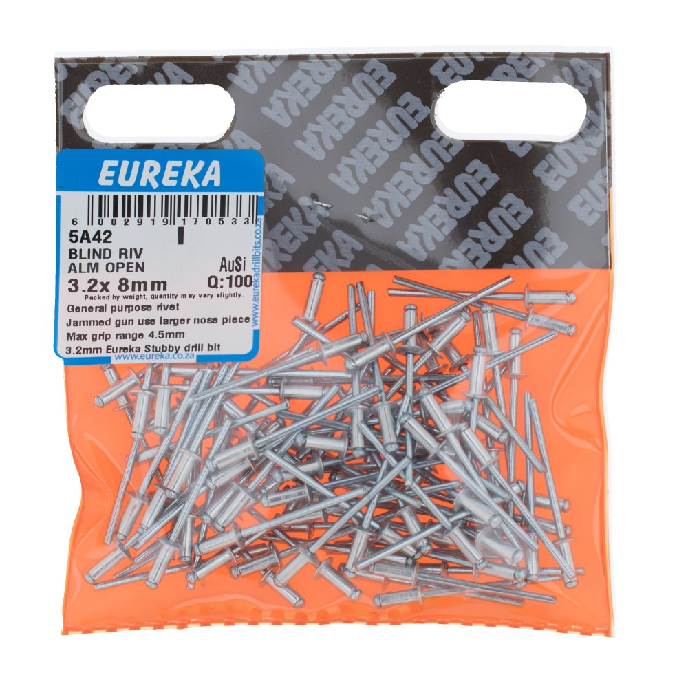 Rivet Open 3.2x 8mm x Q:100