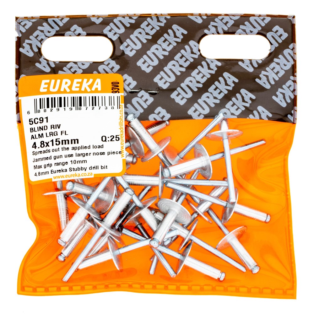 Rivet Large Flange 4.8x15mm x Q:25