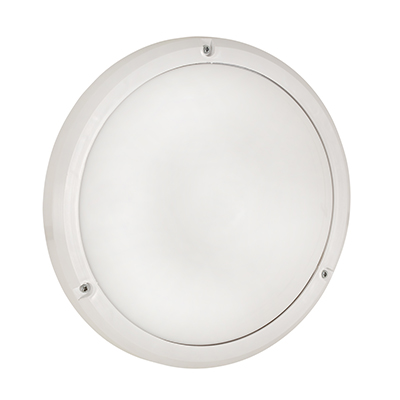 Bulkhead Eco White Opal E27 1x15w - Eurolux
