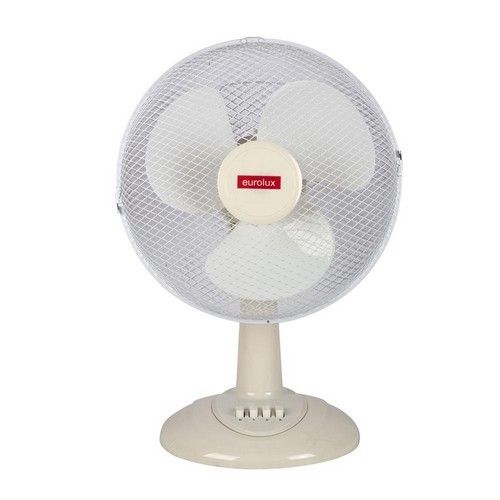 Desk Fan 12” 3 Speed White - Eurolux