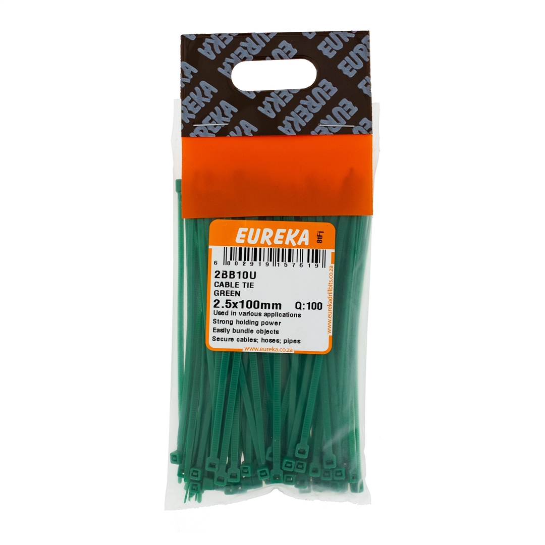 Cable Tie - Green - Cable Tie Green
2.5x100mm x Q:100