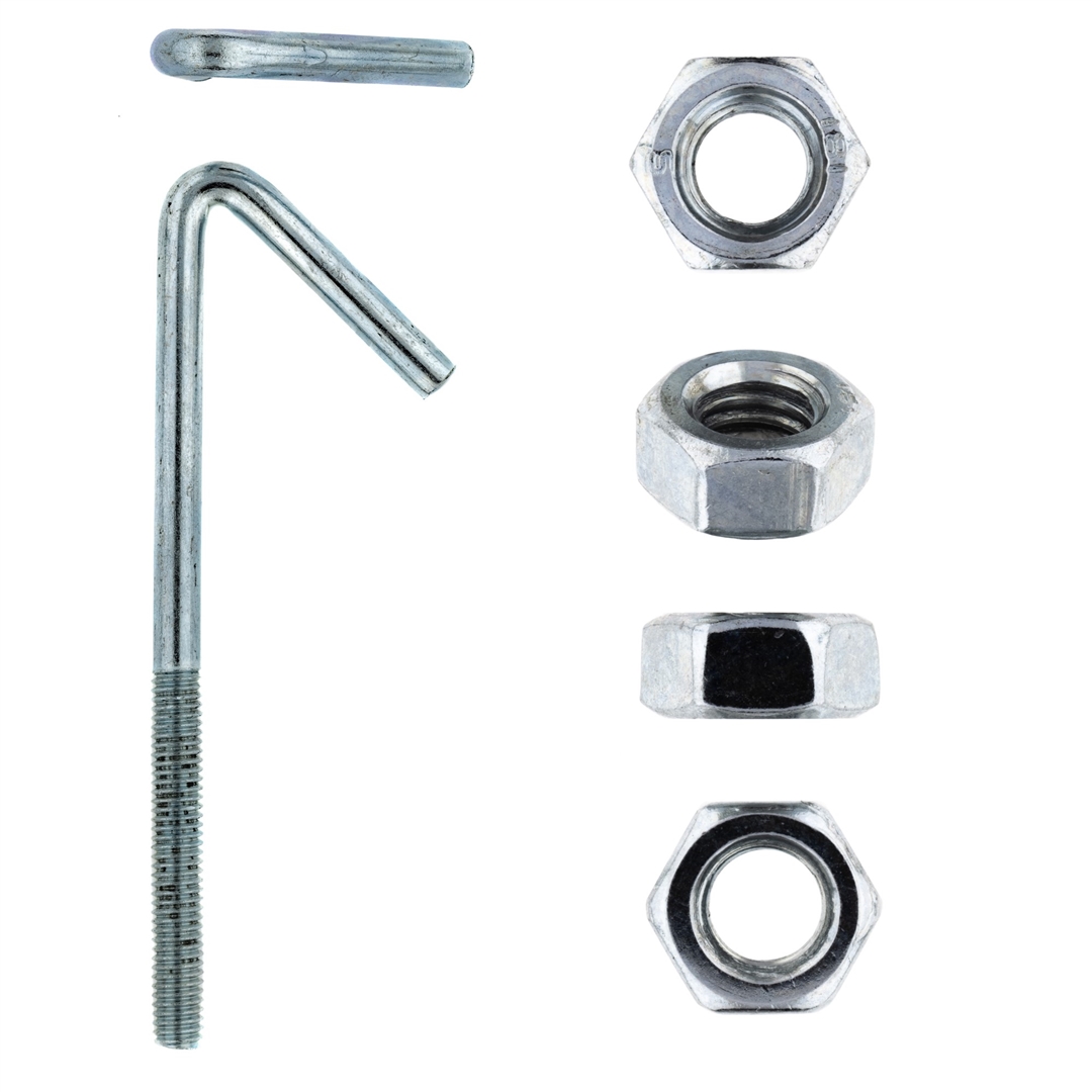 Hook Bolt & Nut - Zinc Plated - Hook Bolt
6x 90mm x Q:15 - Image 2