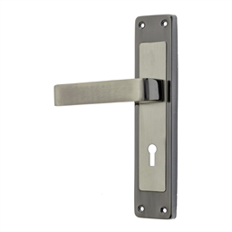 Exterior - 3 Lever Lockset Nitida 8"
SAT&BLK NICKL x Q:1