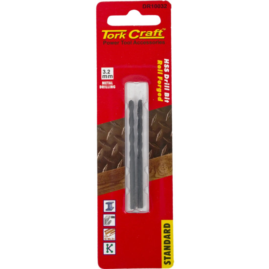 DRILL BIT HSS STANDARD 3.2MM