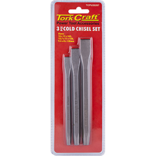 TORK CRAFT COLD CHISEL 3PC